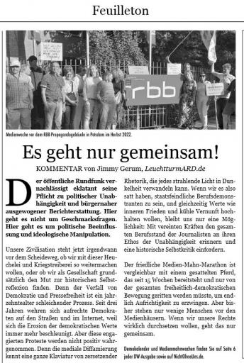 DW 109 Es geht nur gemeinsam!